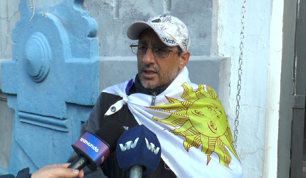 Pablo Hernández, extrabajador de la Intendencia de Cerro Largo que se encadenó frente a la comuna e inició huelga de hambre
