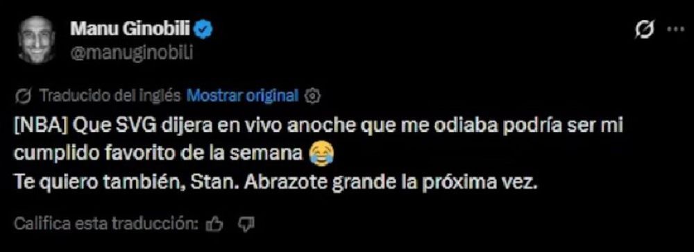 El jocoso comentario de Emanuel Gin&oacute;bili