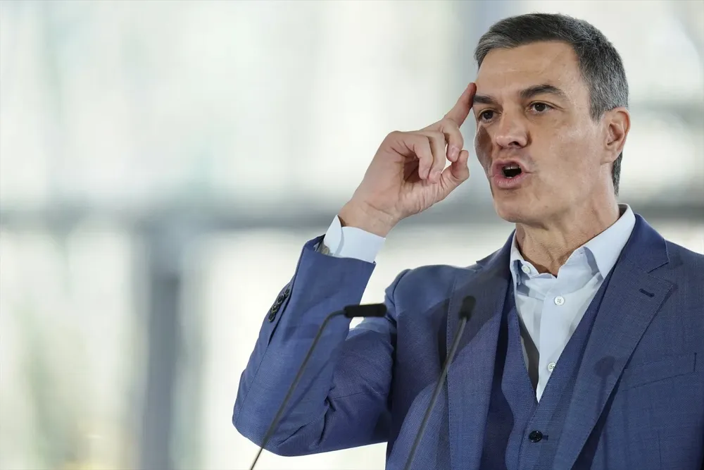 El presidente del Gobierno, Pedro Sánchez, en Bilbao.