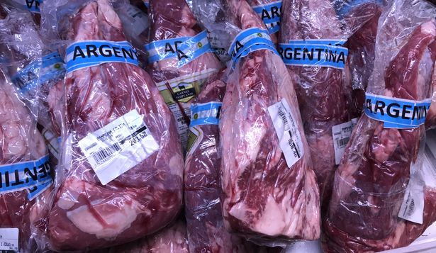 Carne vacuna de Argentina en el mercado uruguayo.
