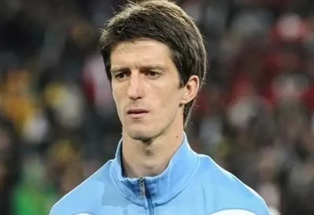 Álvaro Férnandez durante un partido del Mundial de Sudáfrica 2010