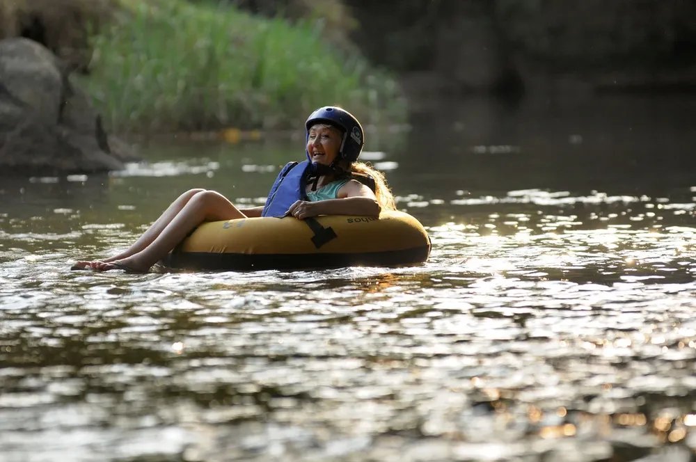 María José Benítez, pasándolo bien