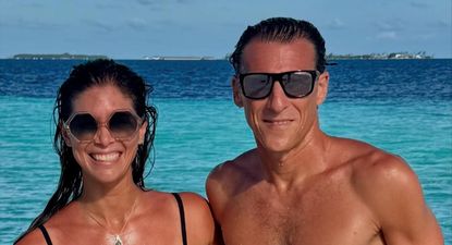 Paz Cardoso y Diego Forlán