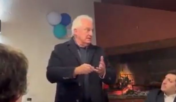 Eduardo Ache en el asado de Garra Tricolor