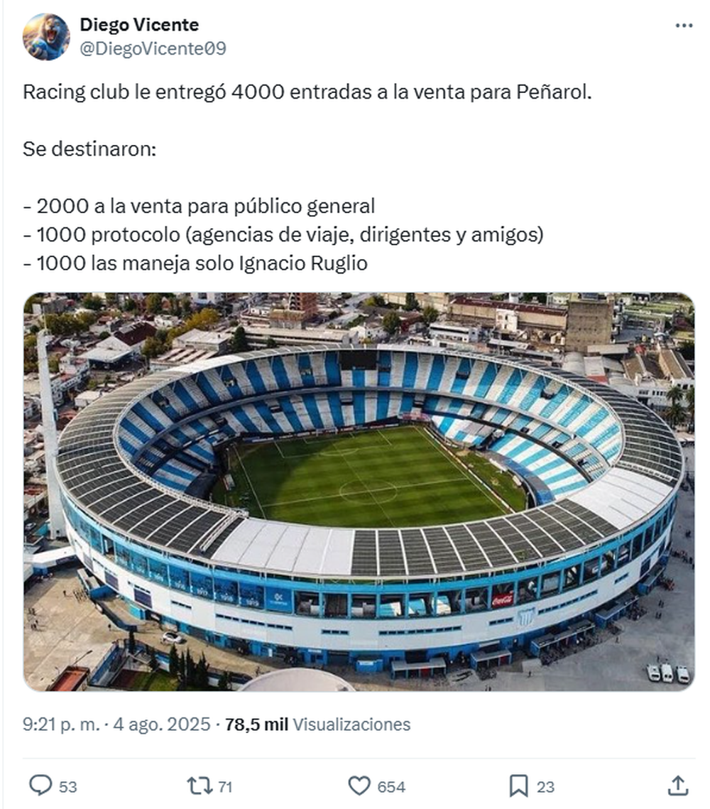 La cuenta de X que denunciará Ignacio Ruglio y el posteo