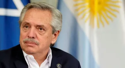 Alberto Fernández, presidente saliente