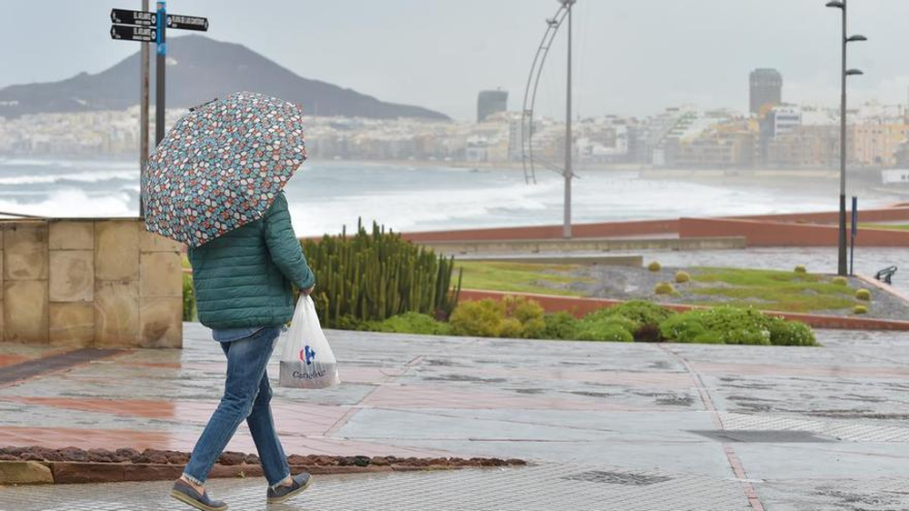 Alerta en las Islas Canarias por fuertes lluvias y tormentas este miércoles.