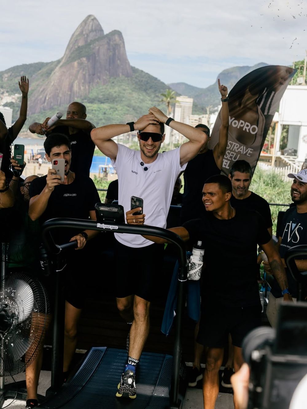 Pepe Fiamoncini y su récord corriendo en cinta