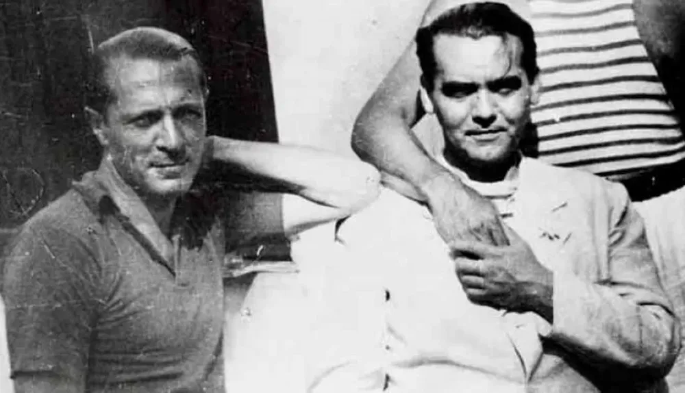 García Lorca y Enrique Amorim en Montevideo
