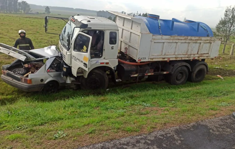 Así quedaron los autos tras el choque