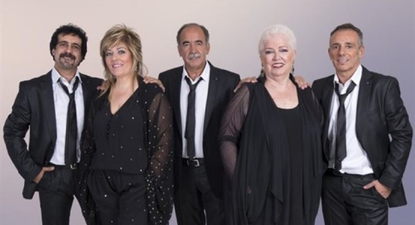 Integrantes del grupo español Mocedades