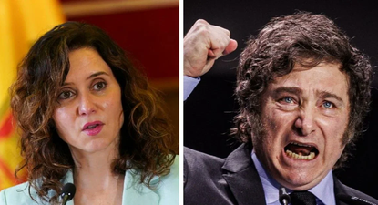 Isabel Díaz Ayuso y Javier Milei