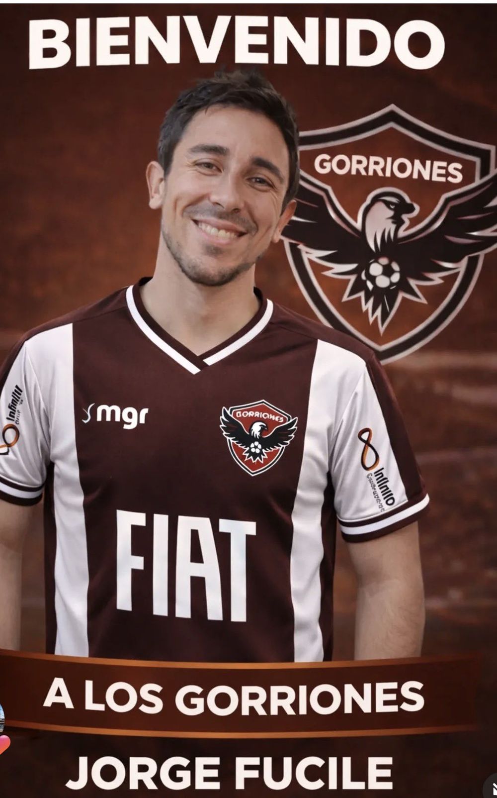 Jorge Fucile jugar&aacute; en Los Gorriones, club de la Divisional C