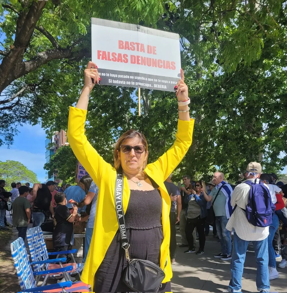 Inés Monzillo en el Día del hombre, los acompañamos en su movilización en reclamo de verdadera justicia