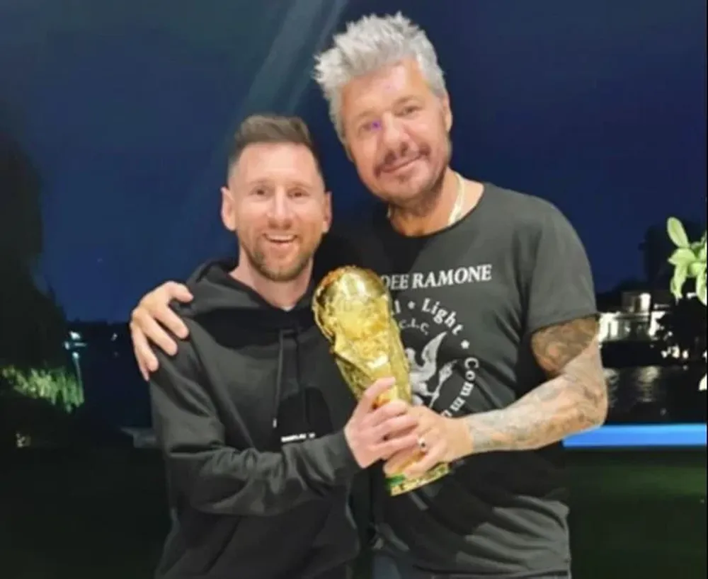 El encuentro de Messi y Tinelli