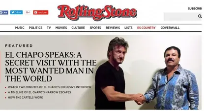 El Chapo Guzmán junto a Sean Penn