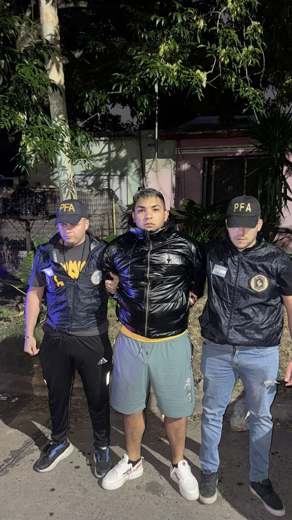 El delincuente uruguayo detenido