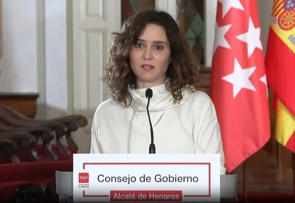 la presidenta de la Comunidad de Madrid, Isabel Díaz Ayuso