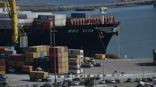 Puerto de Montevideo.