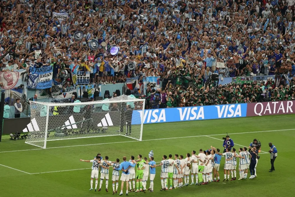 Los hinchas de la selección argentina llenan todos los estadios en el Mundial Qatar 2022