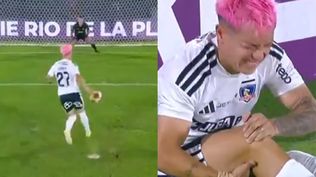 El penal y la posterior lesión de Cristian Zavala, de Colo Colo, ante Peñarol