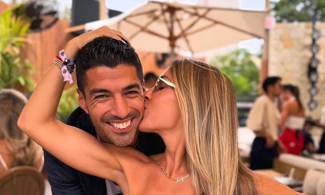 Luis Suárez y su esposa Sofía Balbi