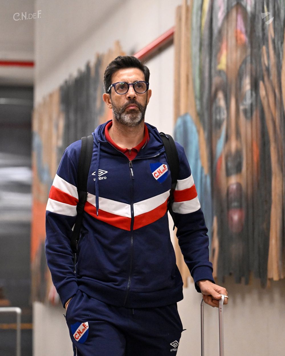 Jorge Bava en el viaje de Nacional a Chile