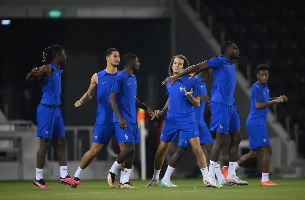Entrenamiento de la selección de Francia