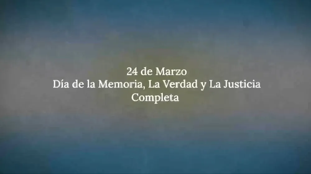 El Gobierno de Javier Milei publicó un video sobre el Día de la Memoria, La Verdad y La Justicia completa.