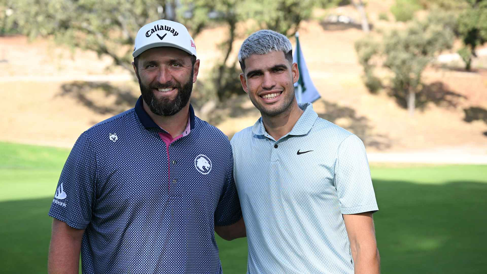 Carlos Alcaraz y Jon Rahm