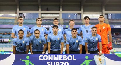 La sekección uruguaya sub 20