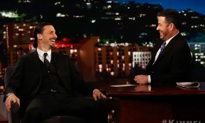 Zlatan con Jimmy Kimmel