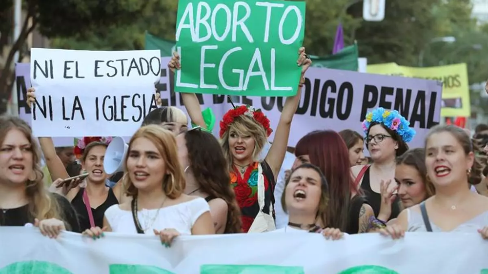 Manifestación en España a favor del aborto &nbsp;