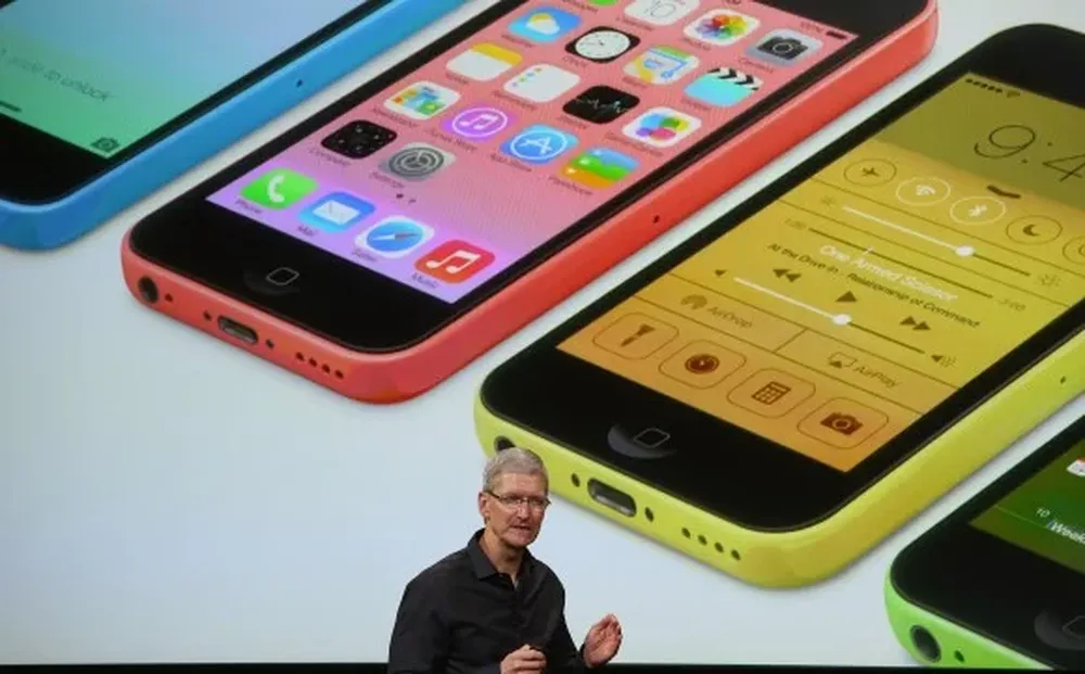 El CEO de Apple, Tim Cook, durante la presentación del iPhone 5C