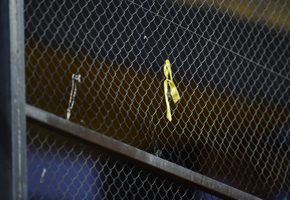Peñarol vs Plaza Torneo Clausura alambrados sin banderas