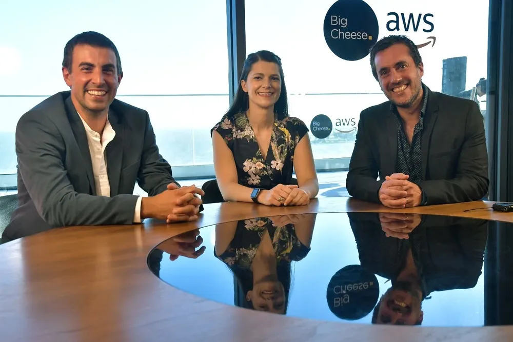 Florencia Polcaro y Fernando Martínez fundaron BigCheese en 2014, y luego se les sumó Sebastian Grattarola
