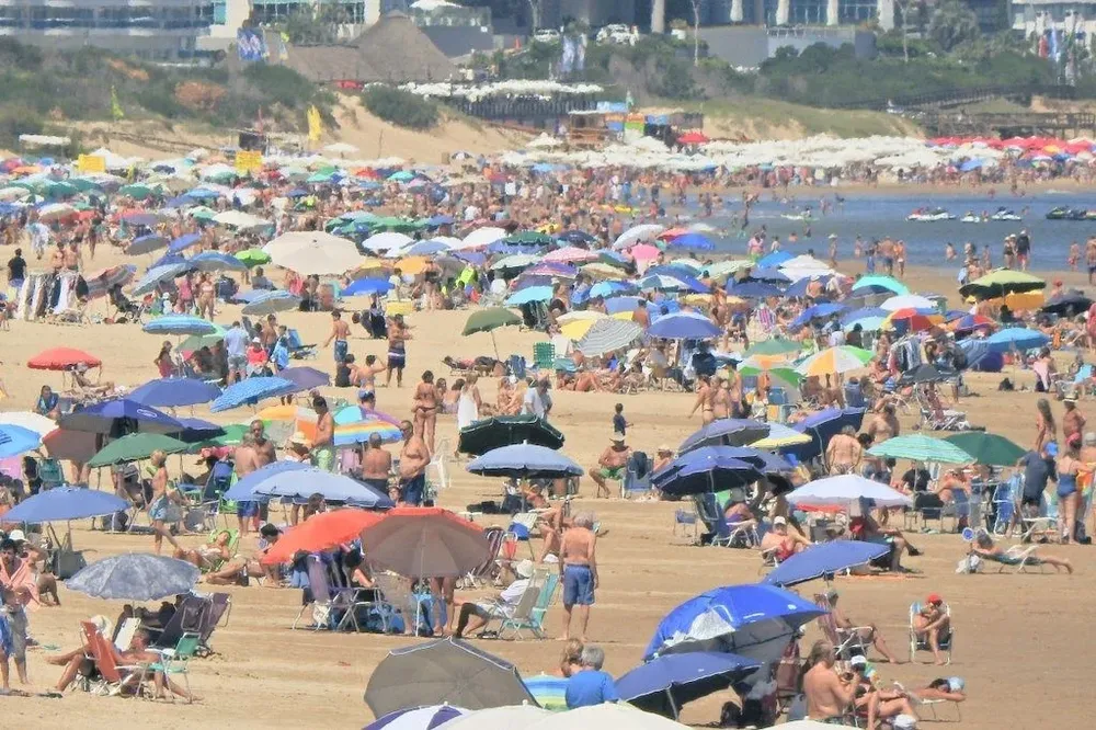 Punta del Este durante el feriado de Carnaval de 2019