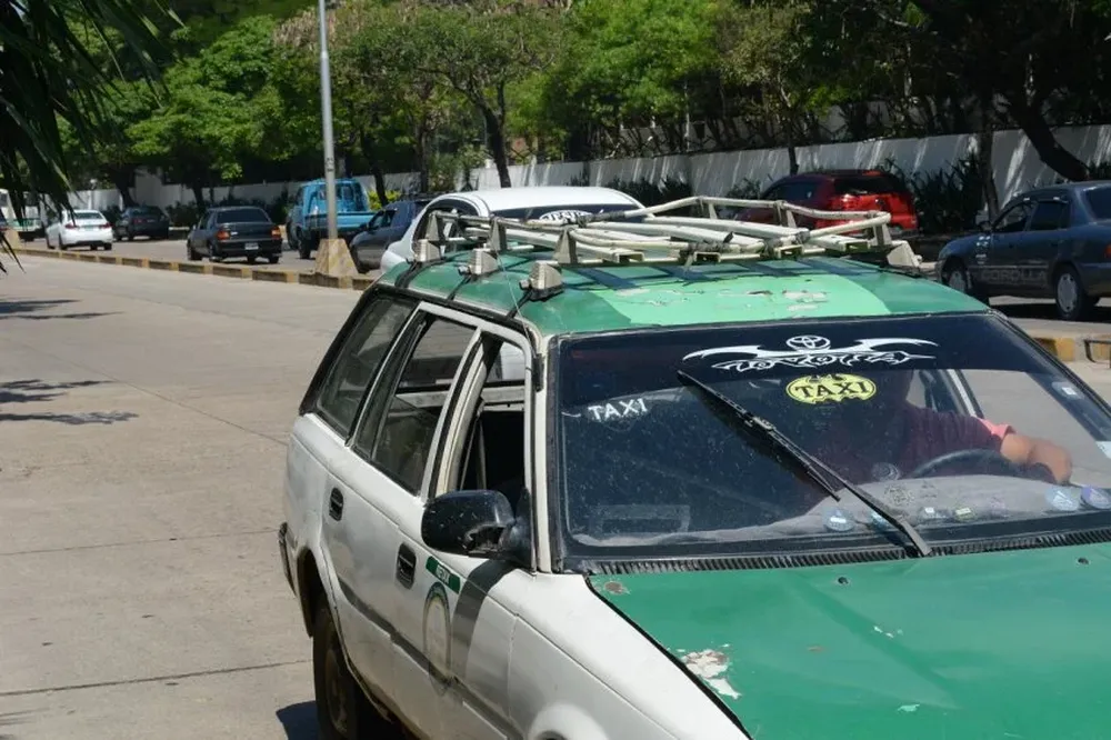Uno de los variados taxis que hay en Santa Cruz