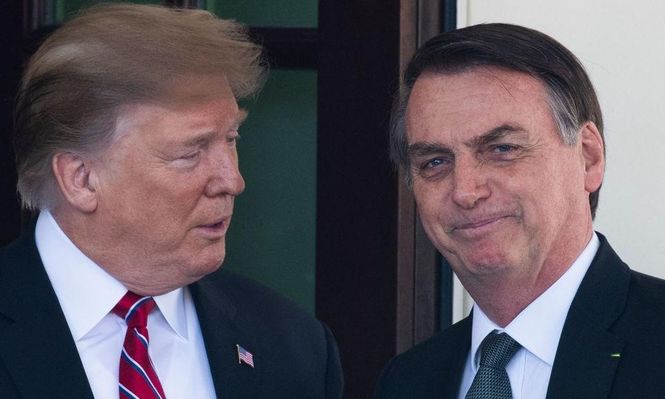 El presidente de Estados Unidos, Donald Trump, y Jair Bolsonaro, el expresidente de Brasil, tienen una relación estrecha.
