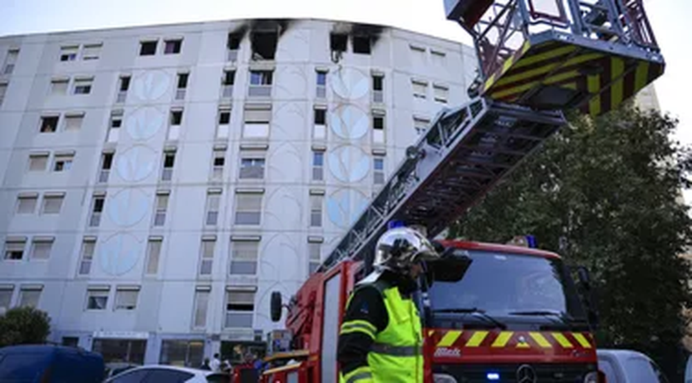 Imagen del incendio en Niza