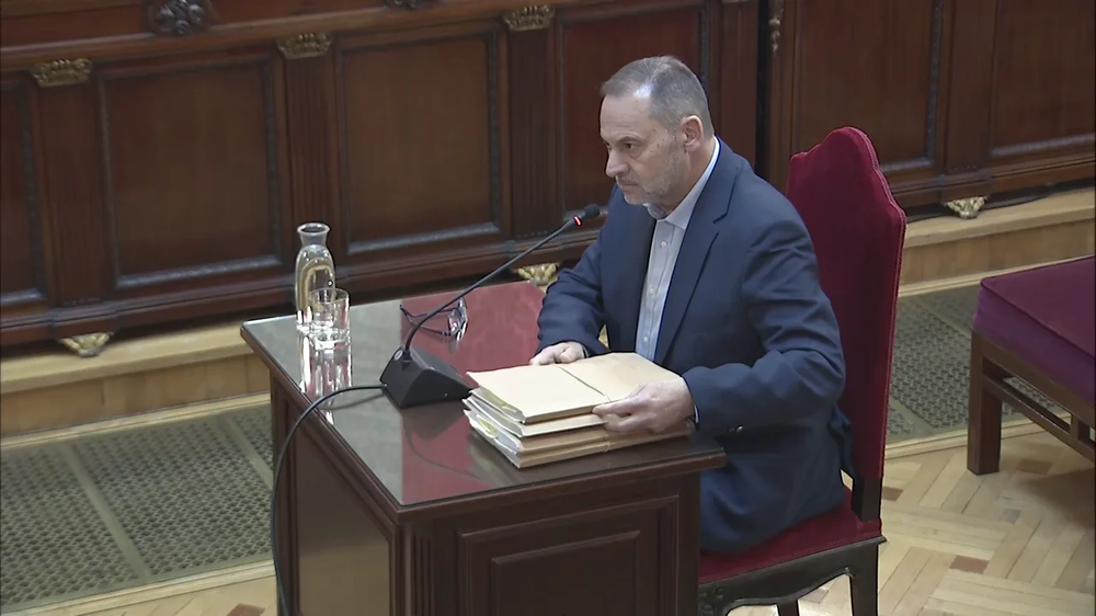 Ábalos compareció frente al Tribunal Supremo.