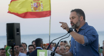 El líder de Vox, Santiago Abascal.
