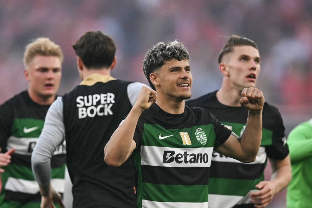 El festejo de Maxi Araújo El festejo de Maxi Araújo