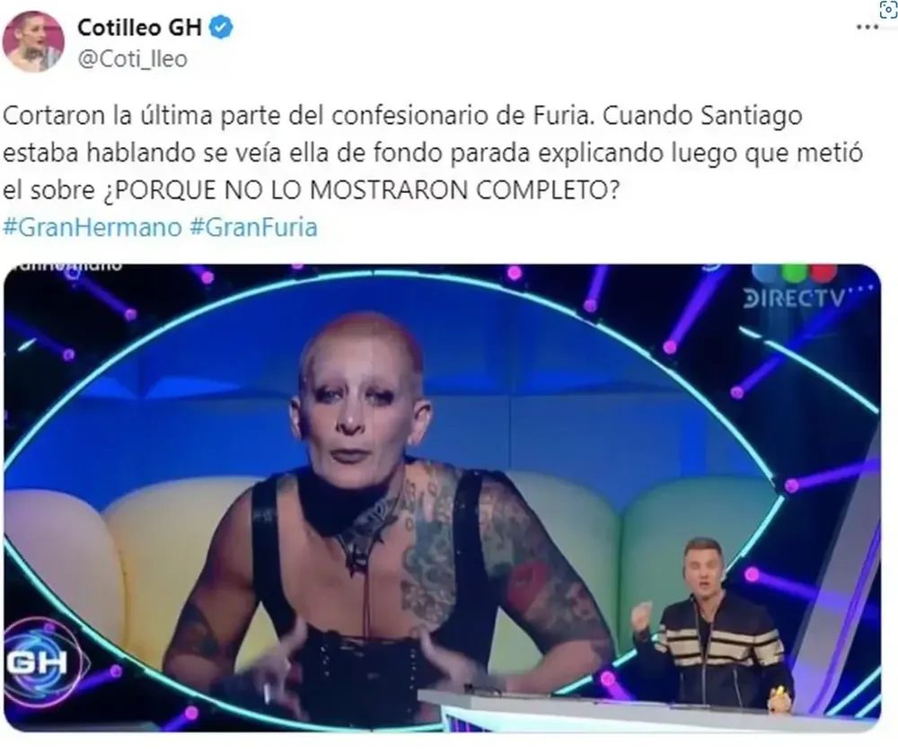 Tweets de fans de Furia GH