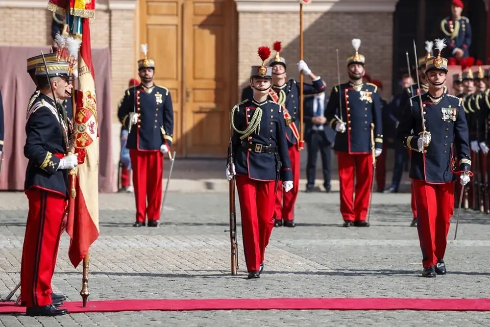 Leonor, en la Academia Militar de Zaragoza.