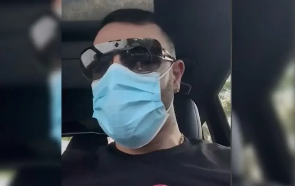 Captura del video en el que Sebastián Marset rompió su silencio, mientras es buscado por Interpol