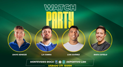 Luis Suárez, Lionel Messi, Rafa Cotelo, Davoo Xeneize y La Cobra reaccionarán en vivo al partido de Deportivo LSM vs Montevideo Boca Juniors este sábado