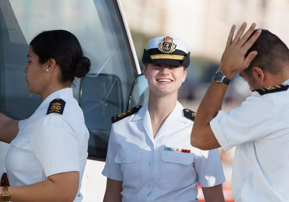 La Princesa Leonor al arribar a Las Palmas de Gran Canaria
