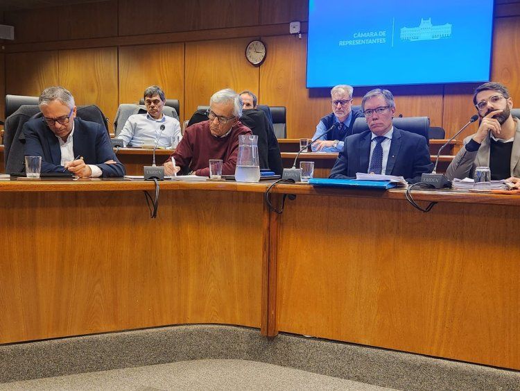 Representantes del gobierno en la comisión que estudia la reforma de la Caja de Profesionales