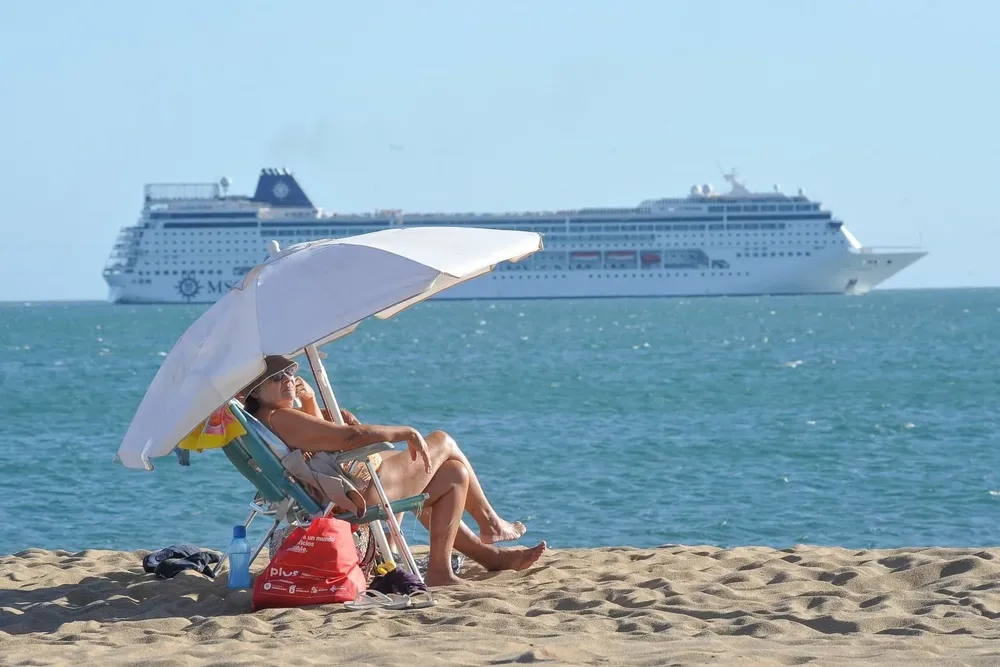 Foto de archivo: Playa Mansa en Punta del Este